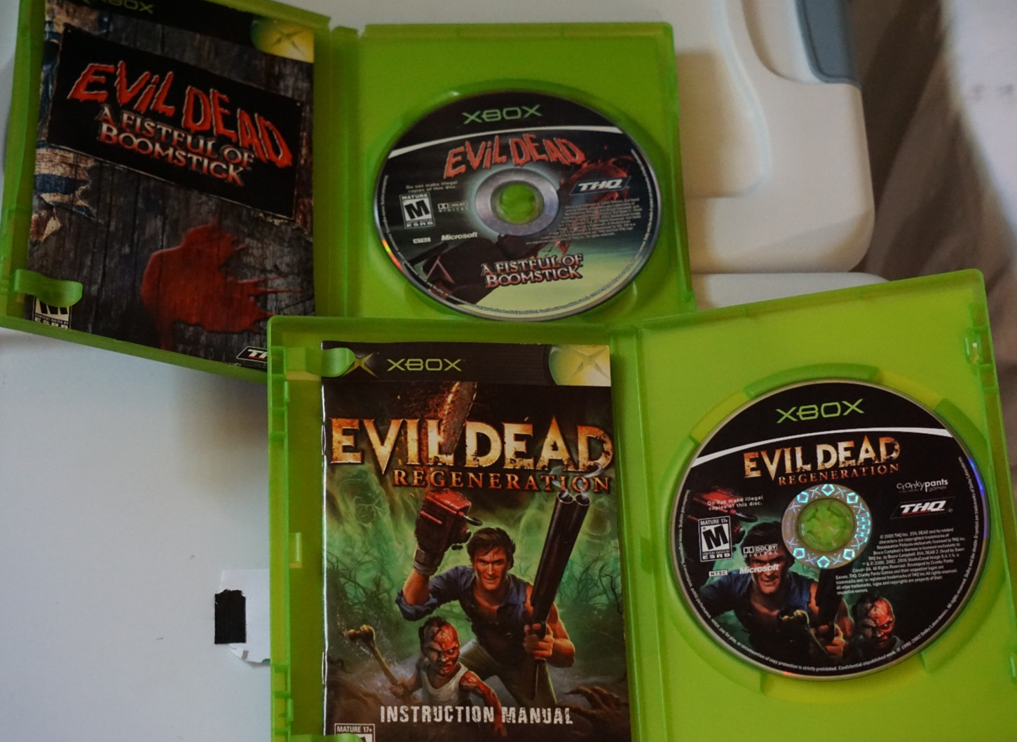 Evil Dead: A Fistful of Boomstick & Regeneration BUNDLE (Xbox) CIB Tested