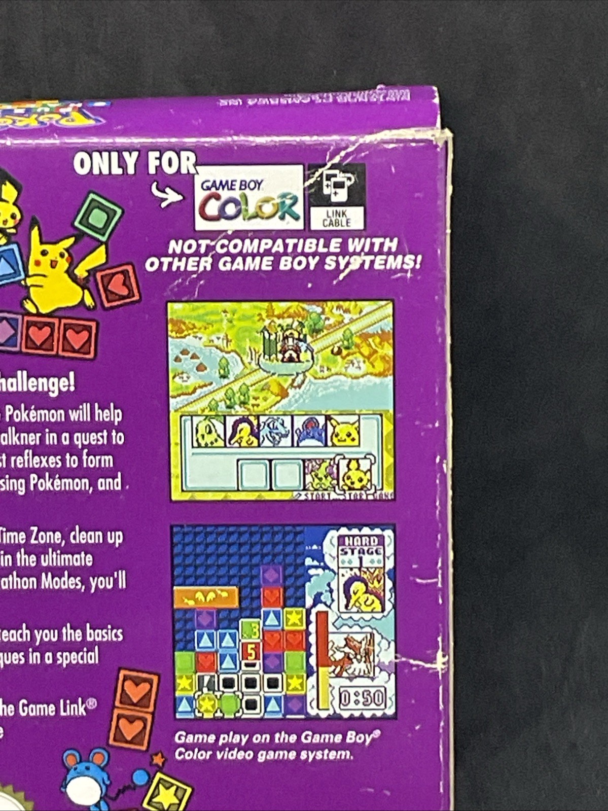Pokémon Puzzle Challenge (Nintendo Game Boy Color, 2000) Box Only
