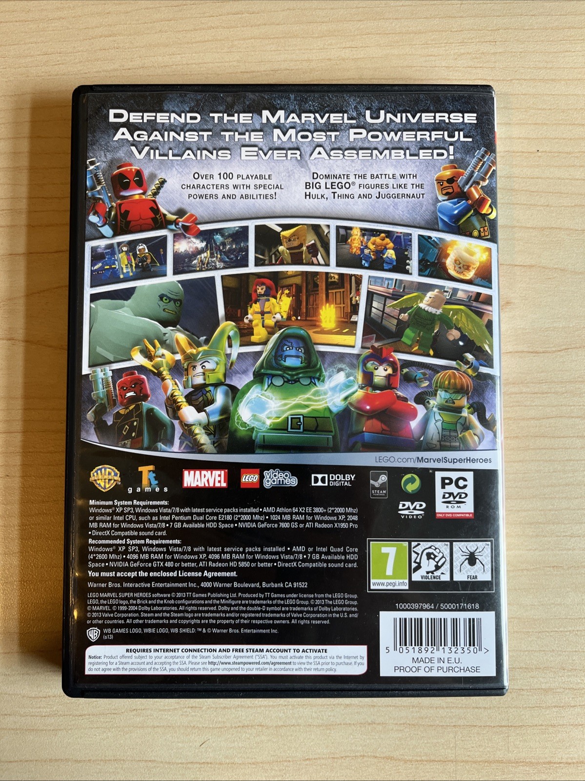 LEGO Marvel Super Heroes (PC DVD-Rom, 2013) Avengers Complete