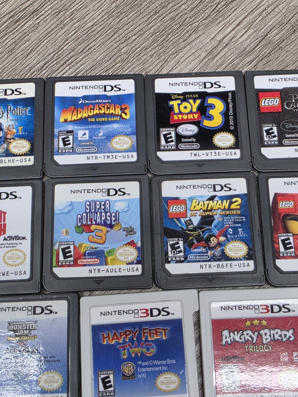 Lot of 18 Nintendo DS & 3DS games (authentic + tested and working) Free Shipping