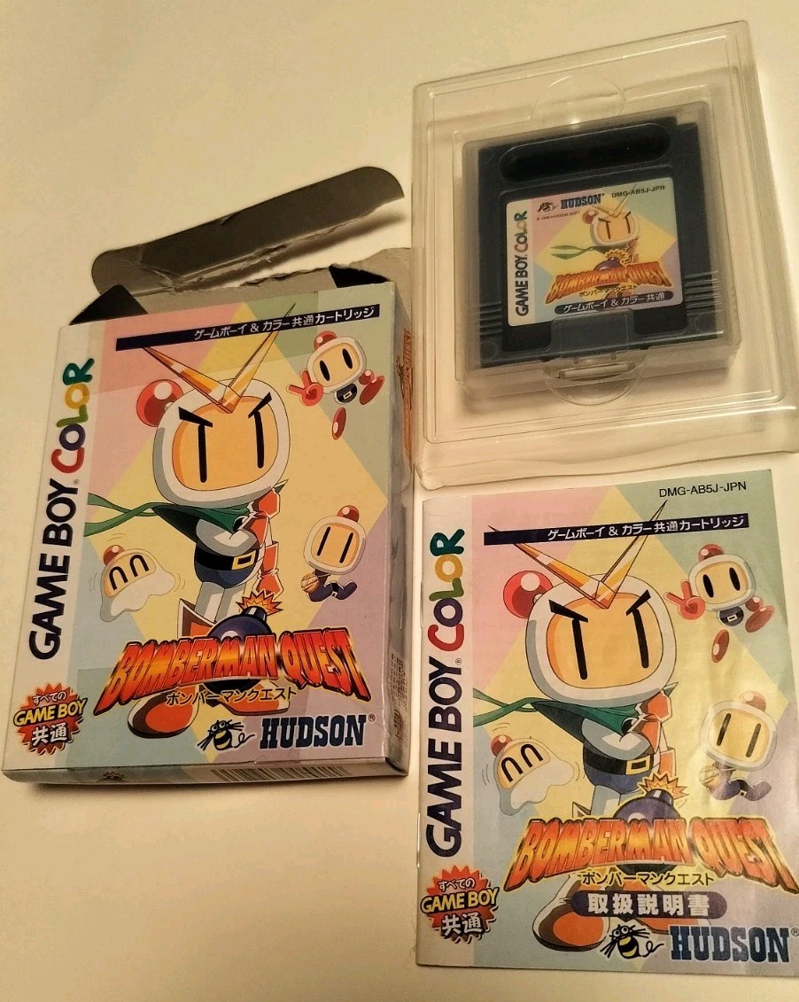 Bomberman Quest Boxed Game For Nintendo GameBoy Color Japanese Edition