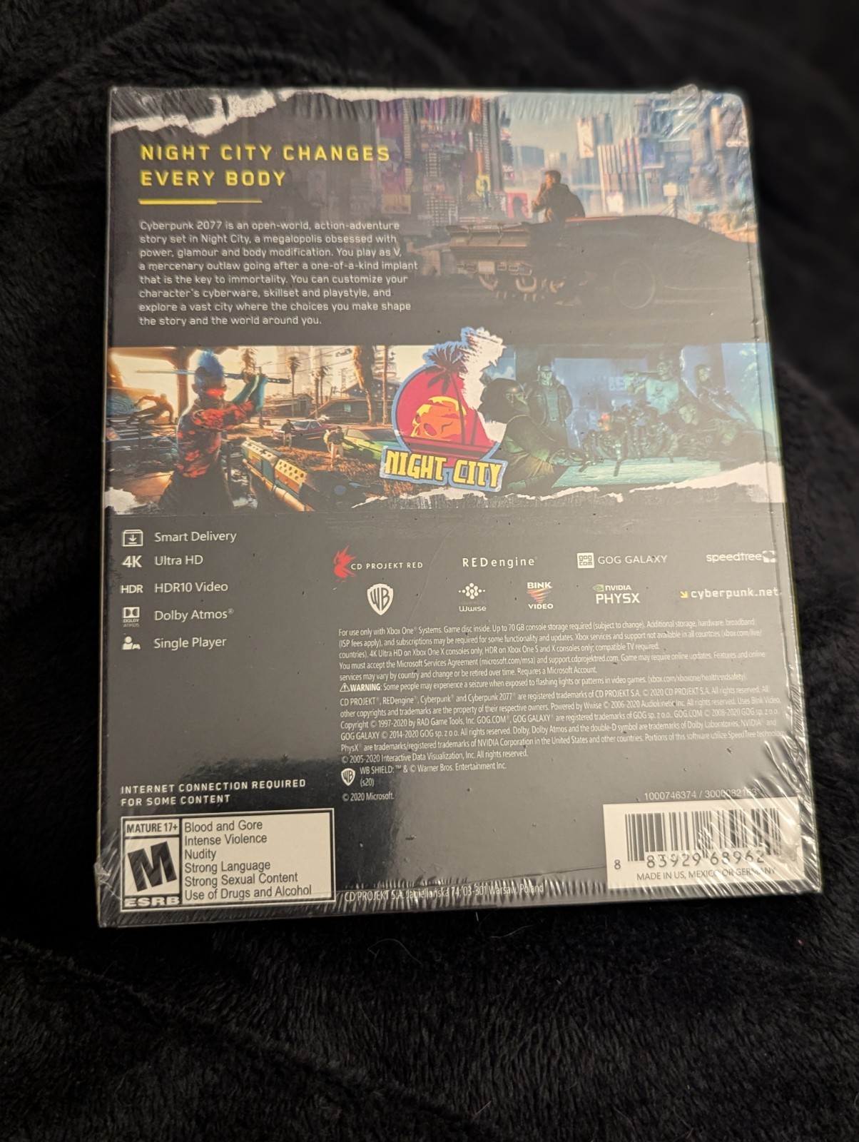 Cyberpunk 2077 Xbox One Xbox Series X Brand New Sealed