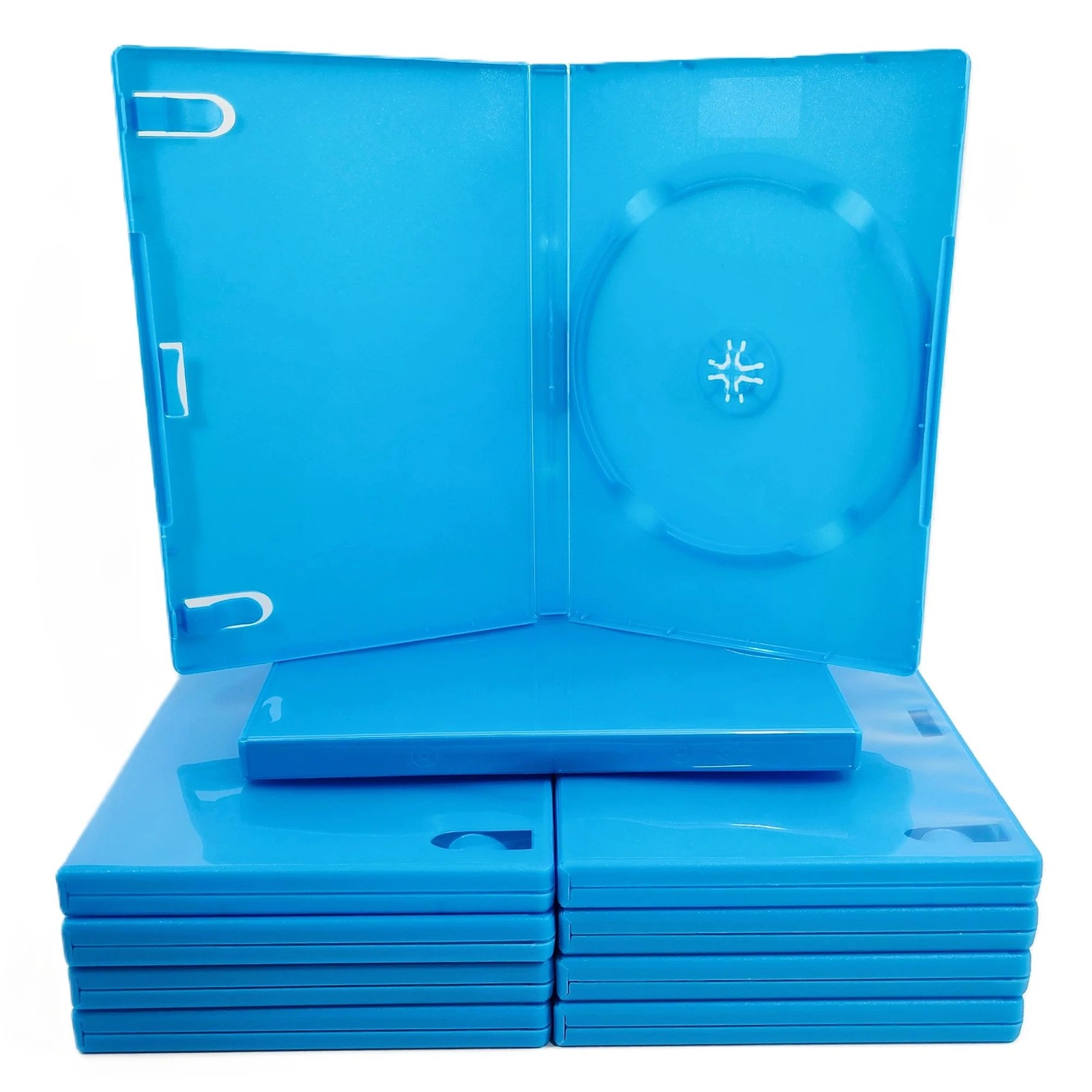 Nintendo Wii U Replacement Game Case – 10 Pack – Blue Disc Cases Only, New Empty