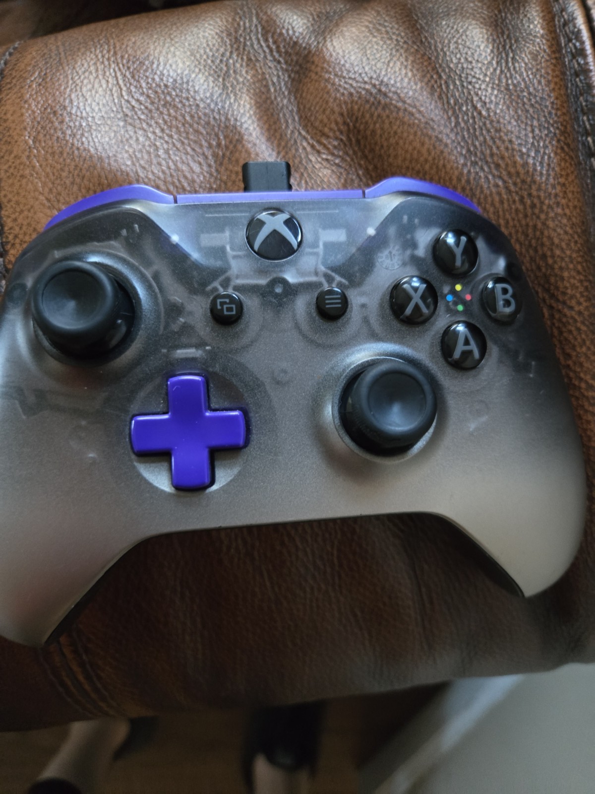 Microsoft Xbox Wired Controller Black Purple Red Custom Ergonomic Series X|S One