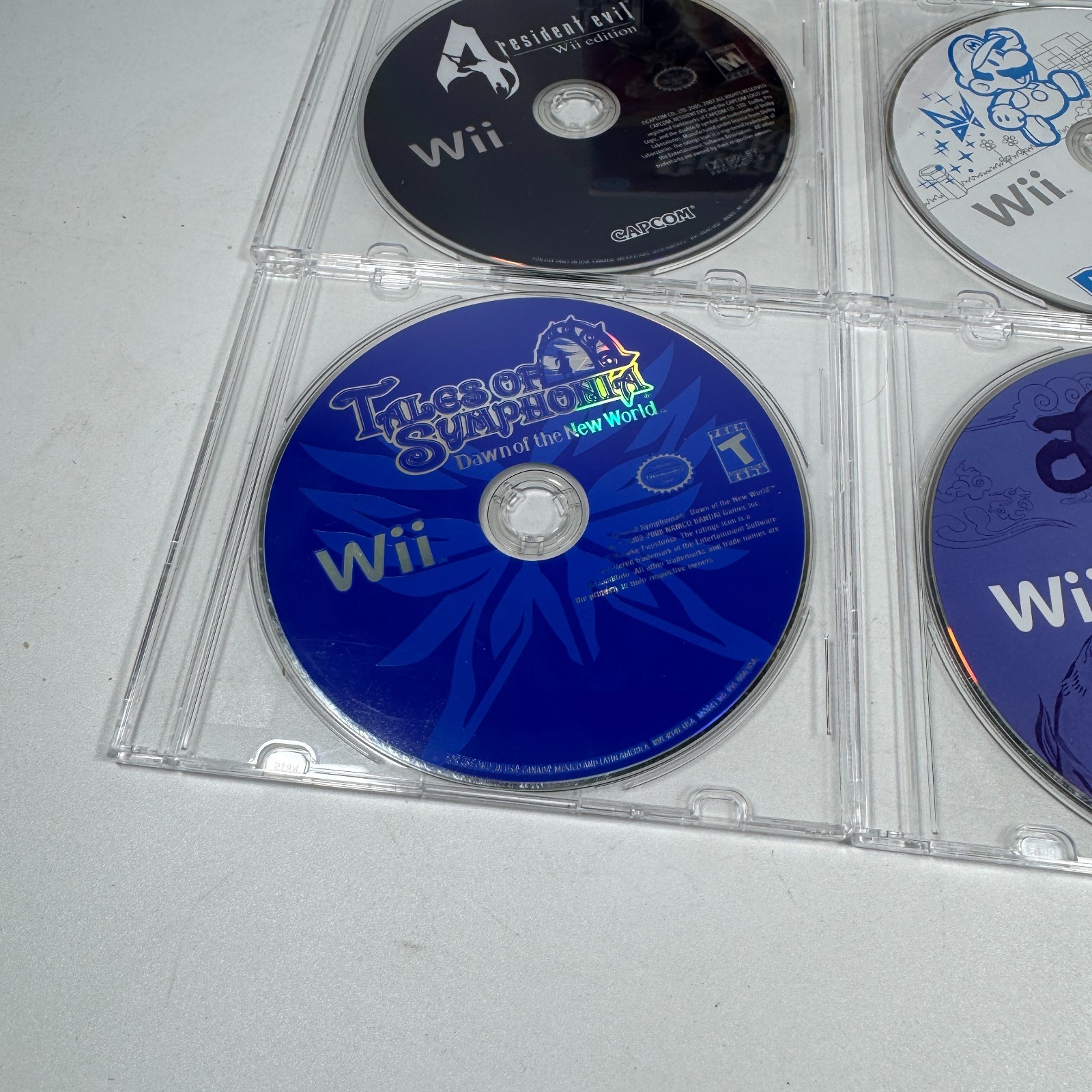 Nintendo Wii Game Assorted Game Bundle Lot of 5 Guitar Hero Super Mario & MORE