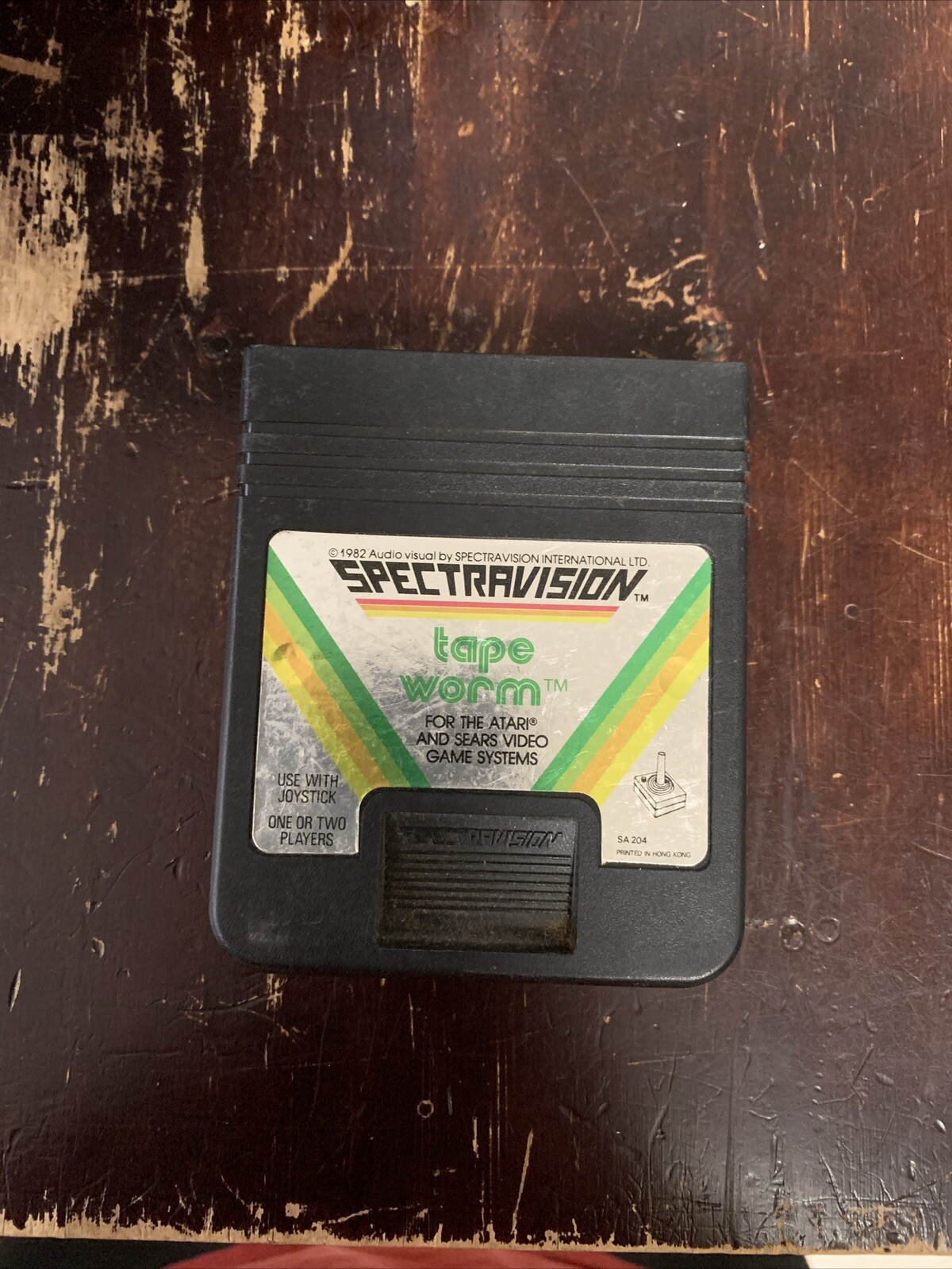 Original Vintage Tape Worm Atari 2600 Game Rare Tapeworm