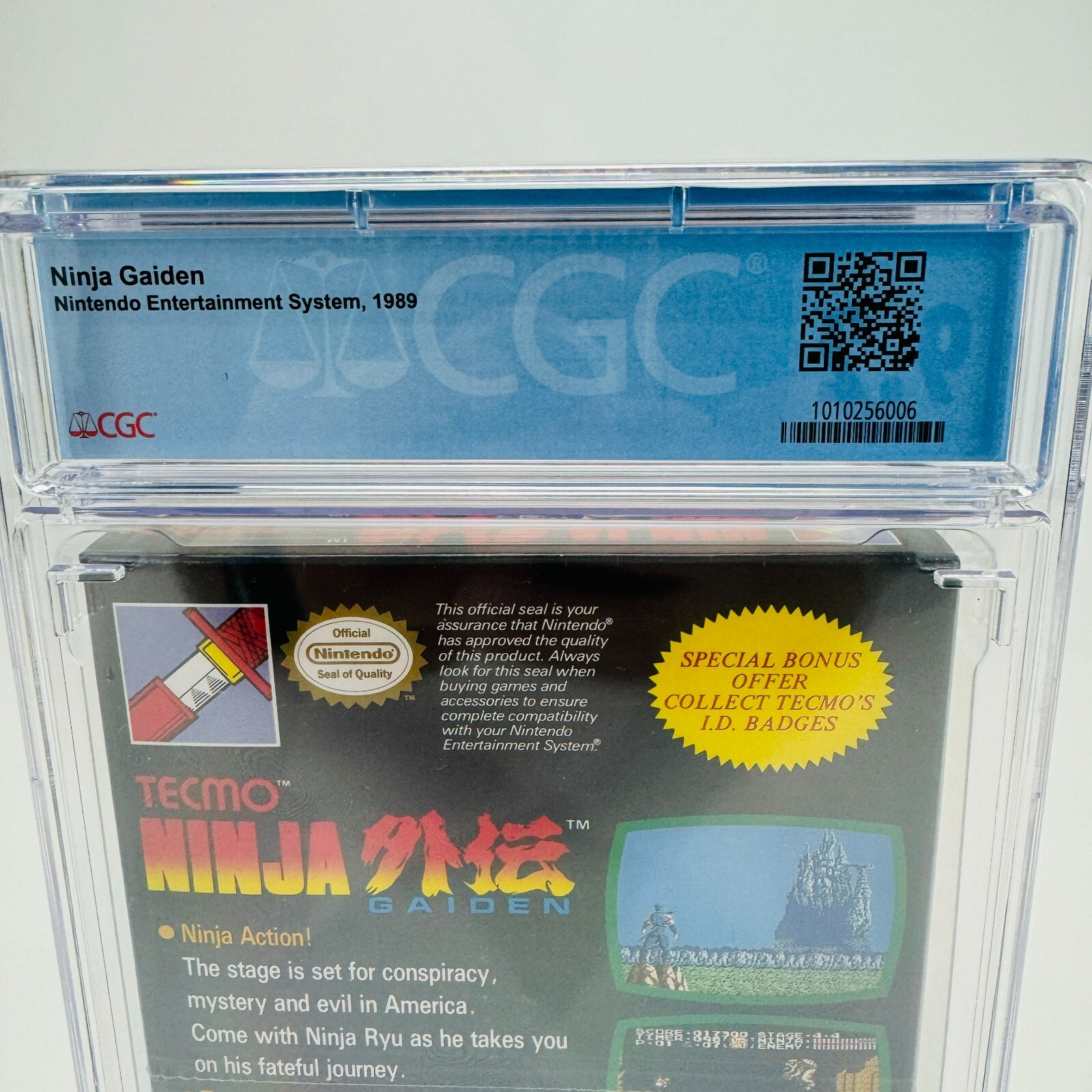 Ninja Gaiden – Nintendo NES, 1989 Factory Sealed Oval (Not WATA VGA) CGC 9.2 A+