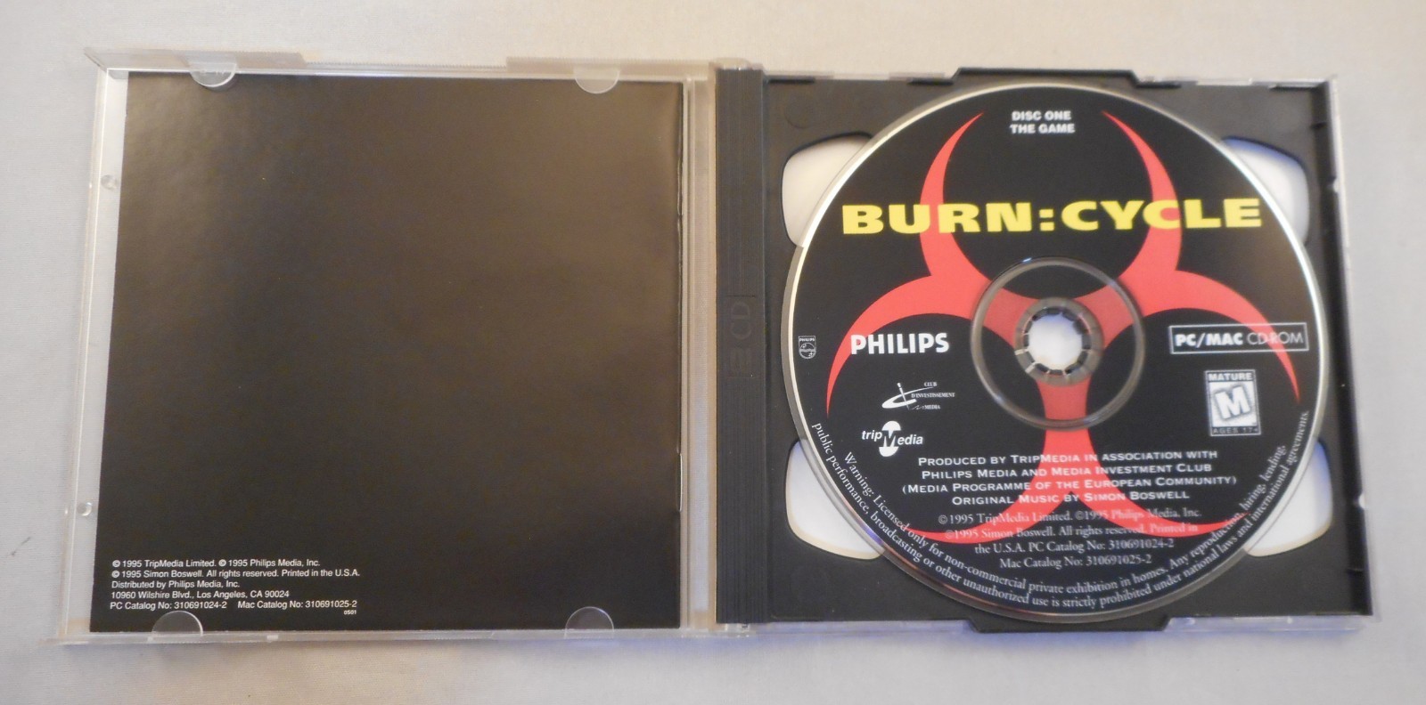 Burn Cycle PC CD ROM Game