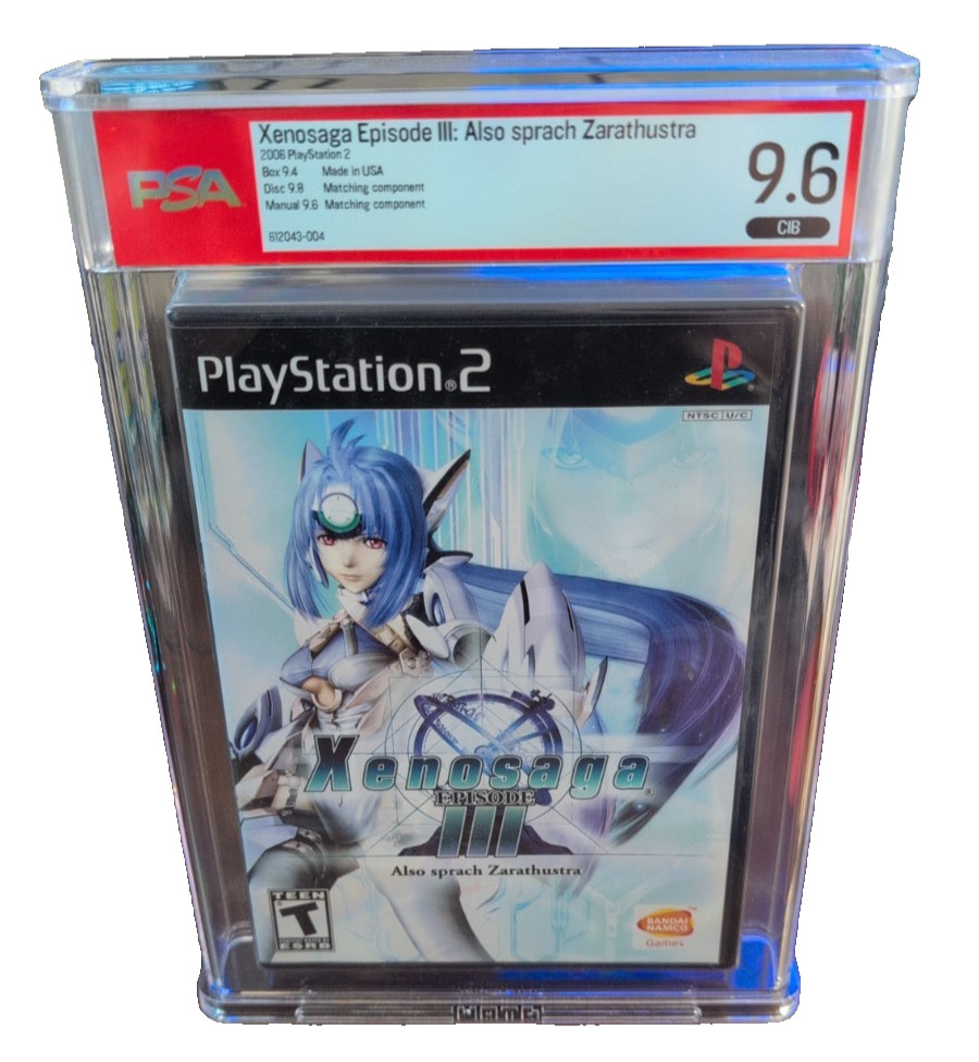 Xenosaga Episode III Also Sprach Zarathustra – PS2 – PSA 9.6 – Graded CIB