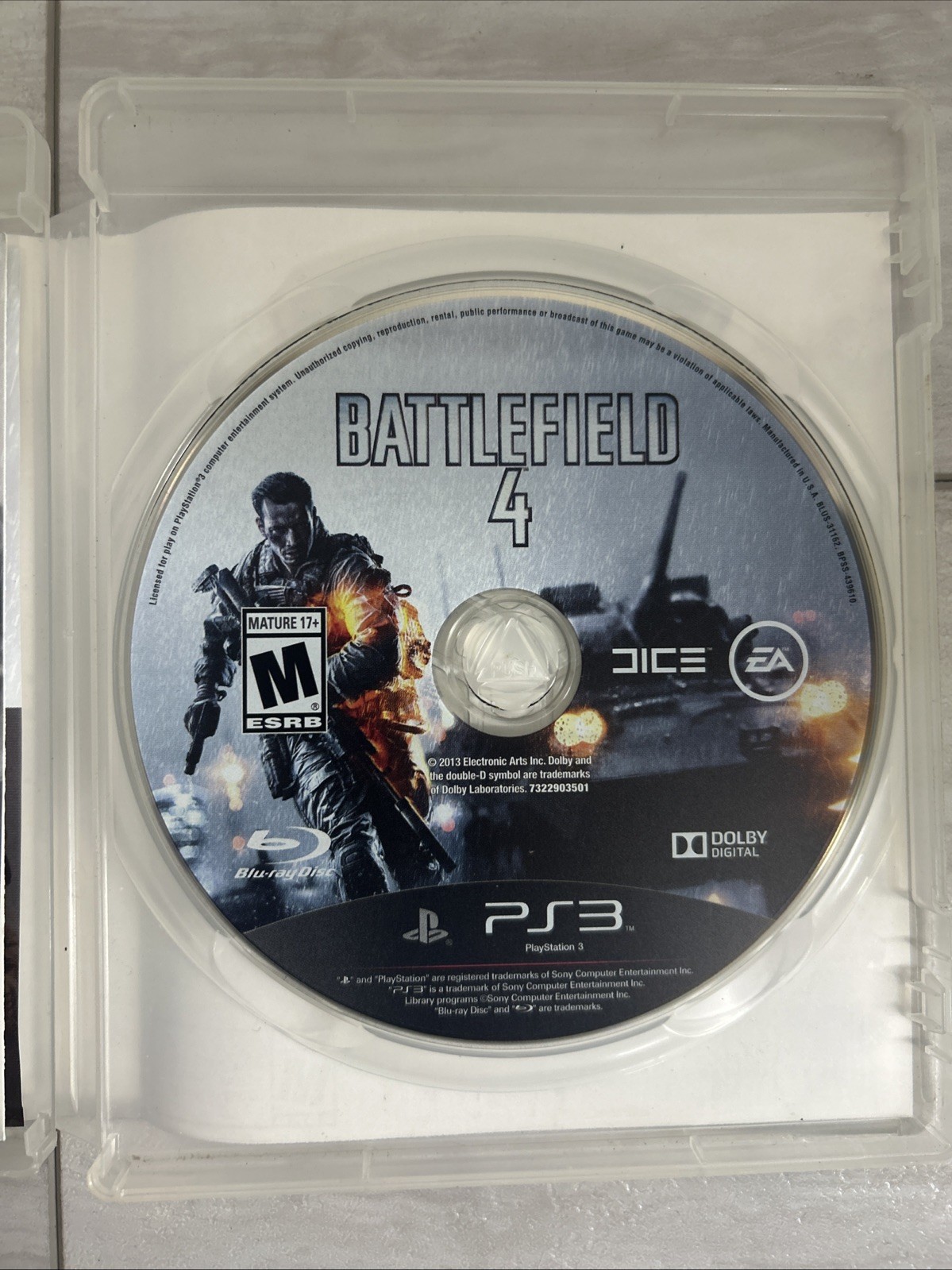 Battlefield 4 (Sony PlayStation 3, 2013) Authentic Tested CIB EUC