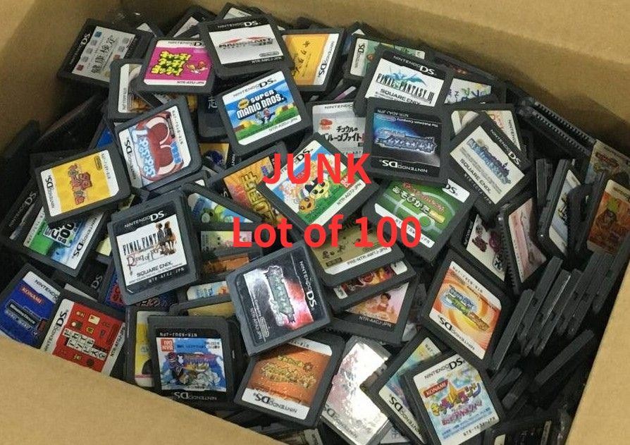 Nintendo DS NDS 100 lot Random Nintendo game soft Used Junk