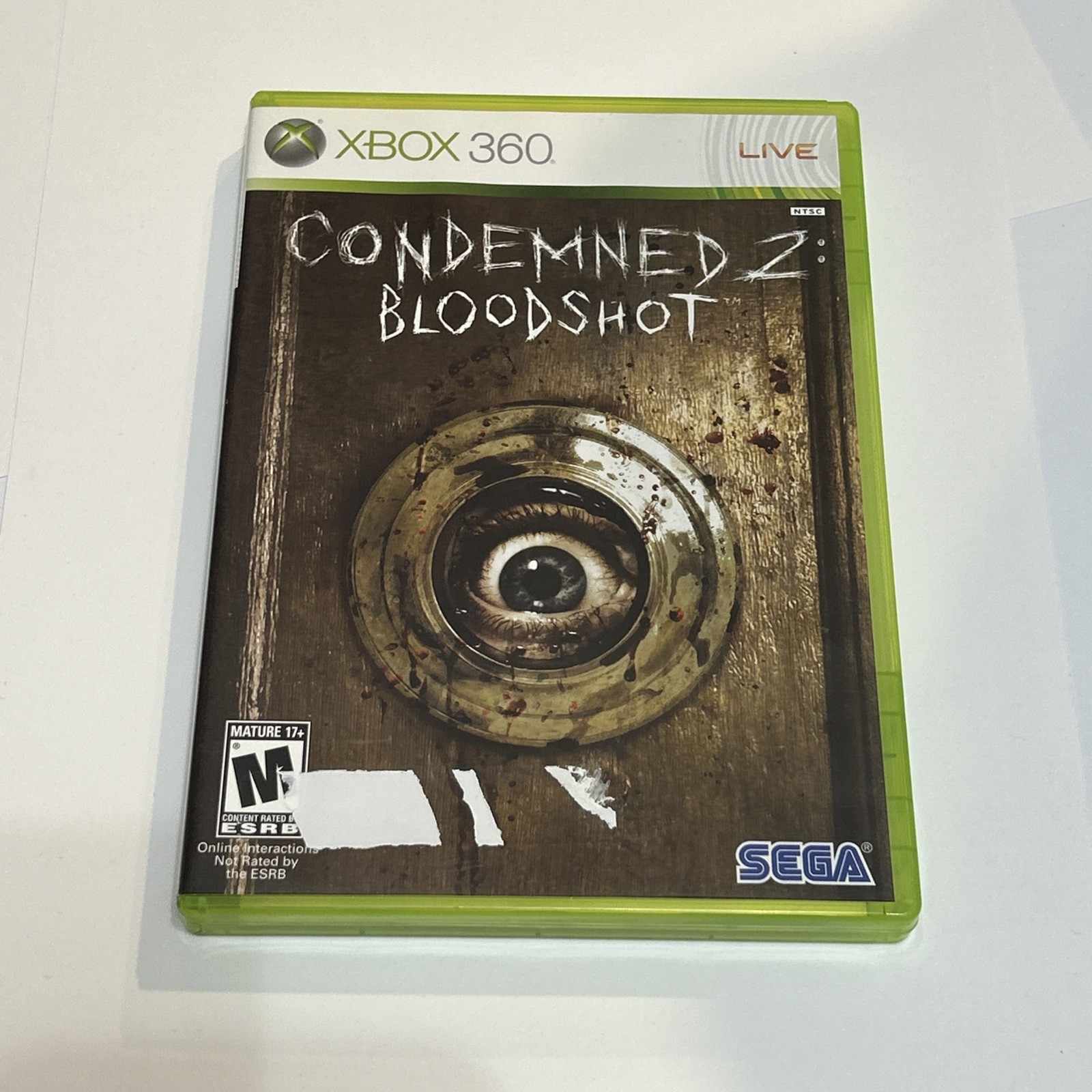 Condemned 2: Bloodshot (Microsoft Xbox 360, 2008) Complete with Manual Horror