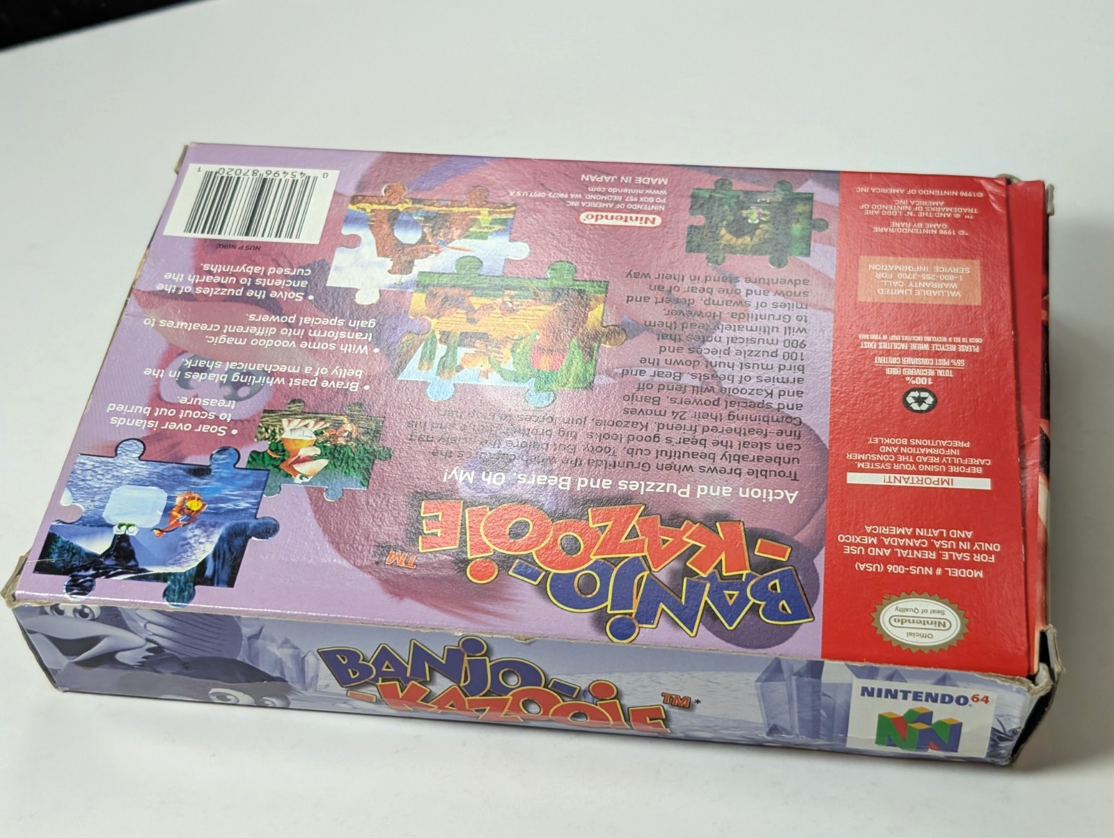 Banjo Kazooie Nintendo 64 N64 in box authentic