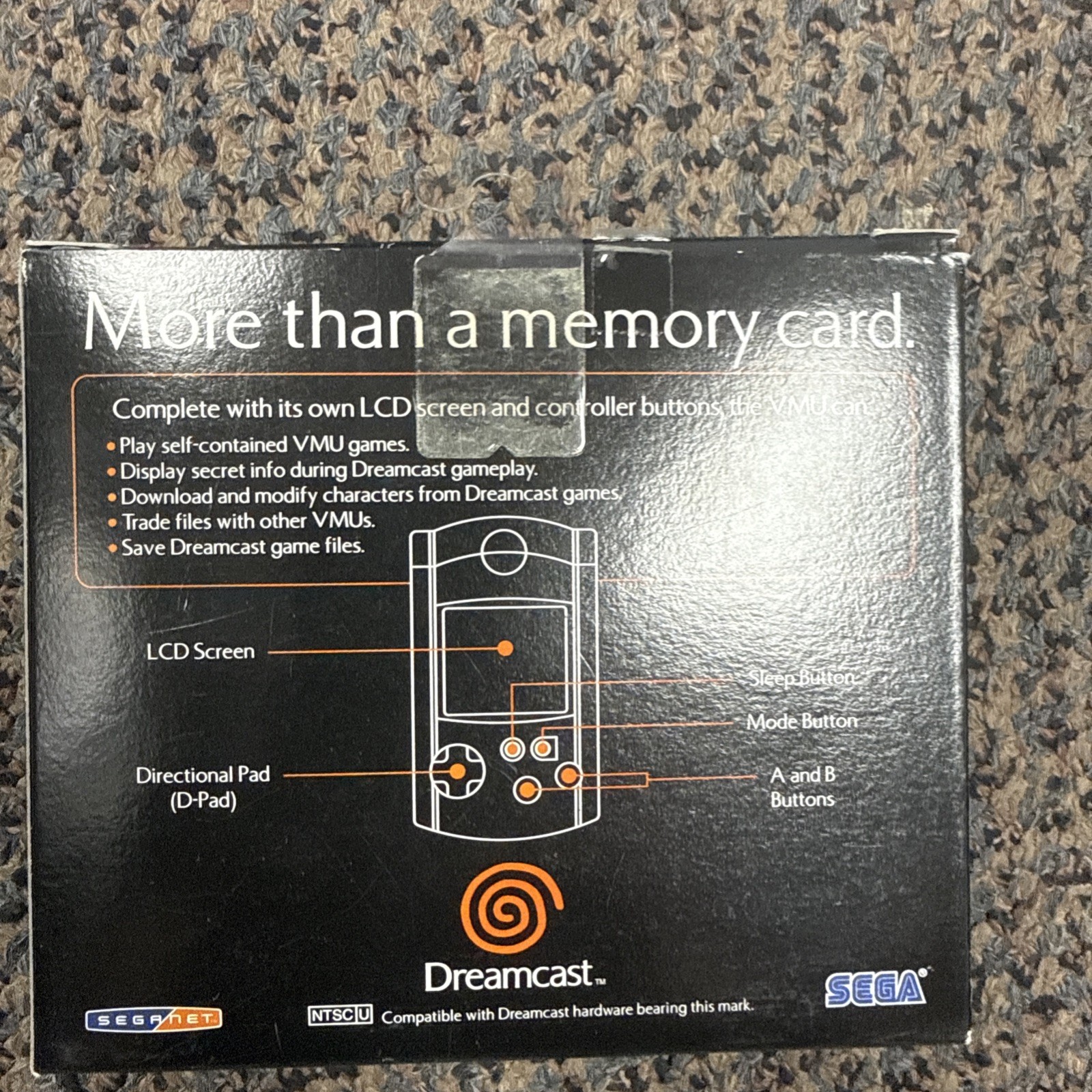 Sega Dreamcast Blue Visual Memory Unit VMU Boxed