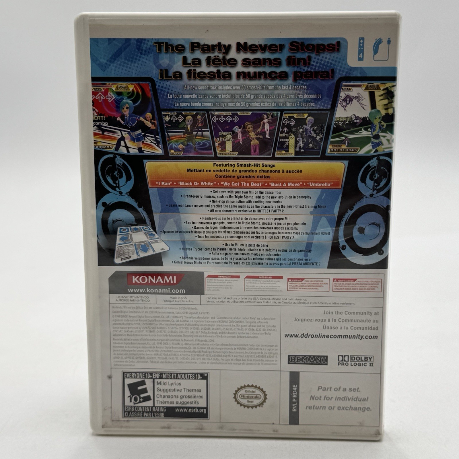 Nintendo Wii Dance Mat Controller & Dance Dance Revolution Game Bundle Tested
