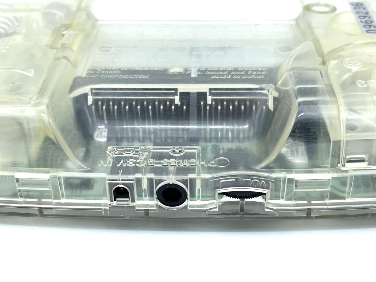 Neo Geo Pocket Color Console Clear Skeleton SNK from JAPAN