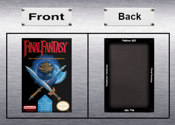 Final Fantasy Video Game Box Art NES High Quality Magnet