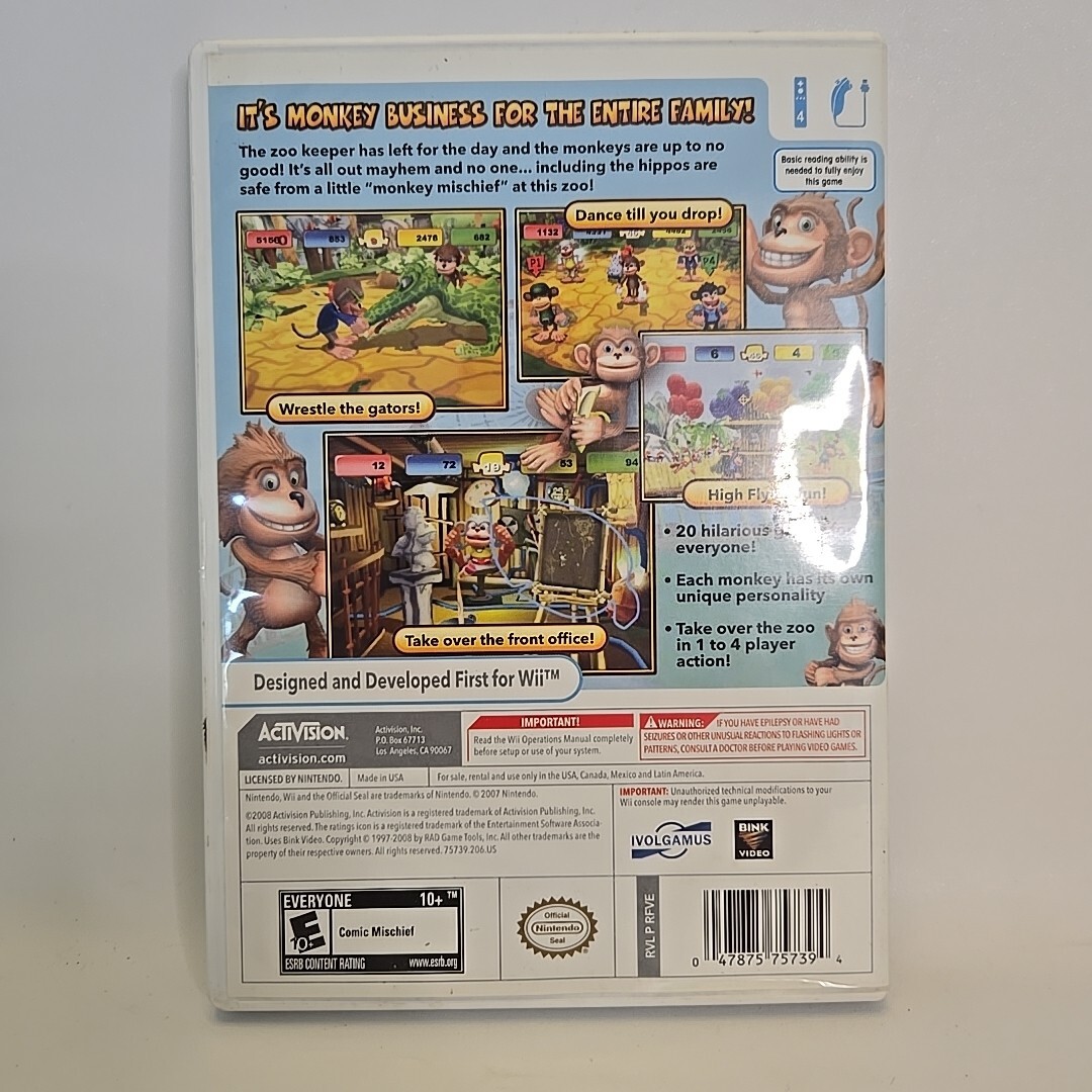 Monkey Mischief Party Time – Nintendo Wii Game