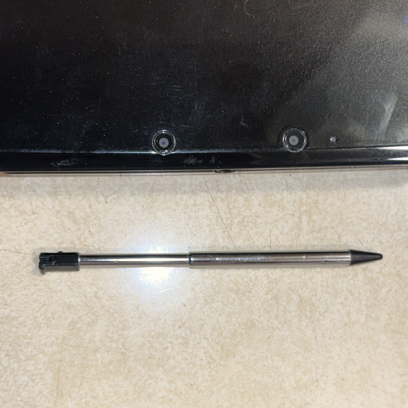 Nintendo 3DS Cosmo Black Charger and Stylus Included