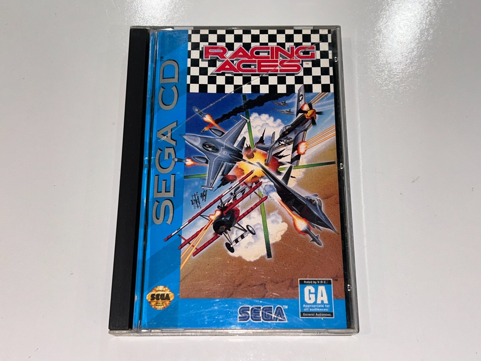 4 Sega CD Games (Racing Aces, Stellar-Fire, ThunderStrike, Tomcat Alley) Lot 8