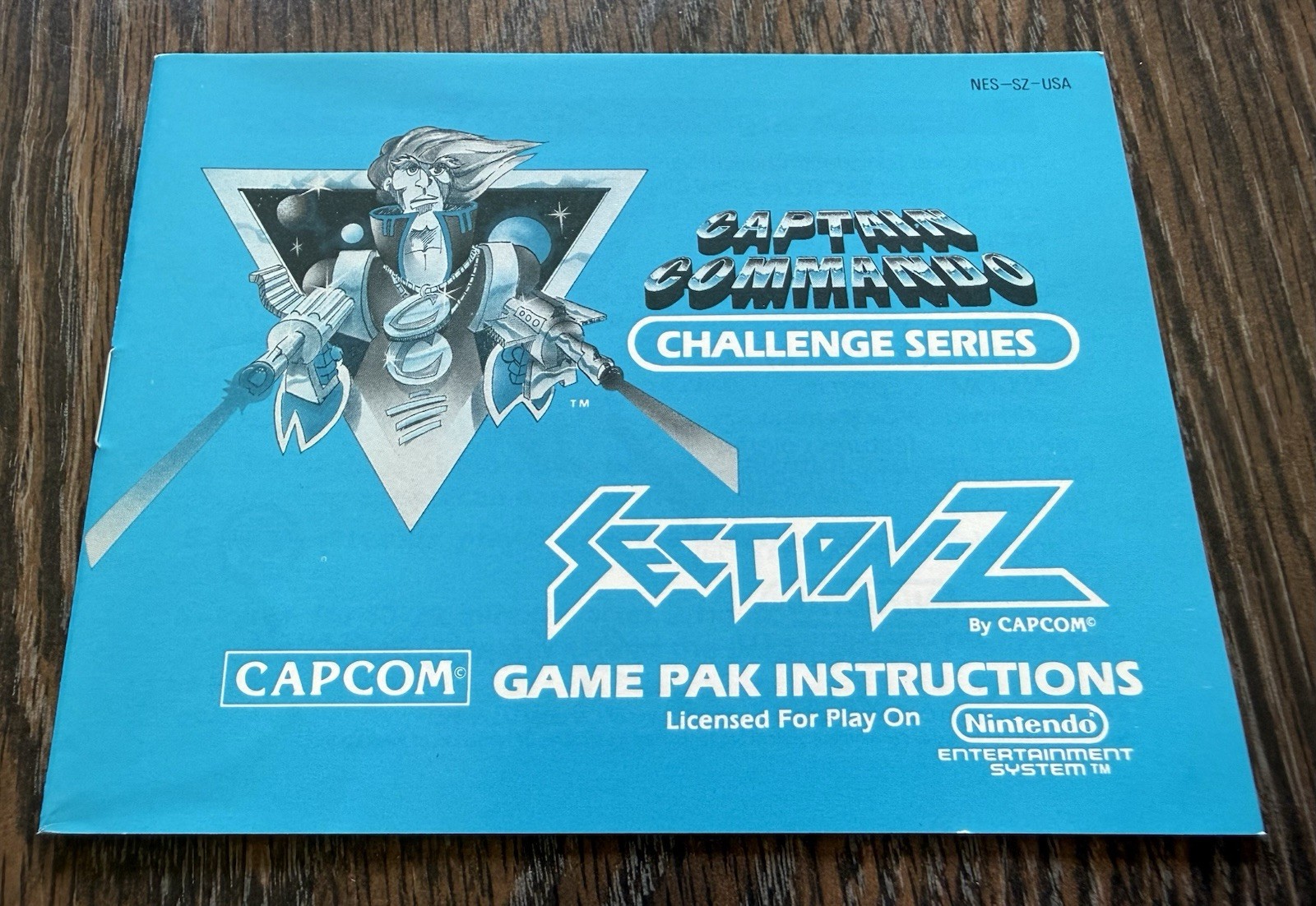 Section-Z Complete CIB Hangtab 5-Screw FIRST PRINT (Nintendo, NES 1987) VG! 🔥