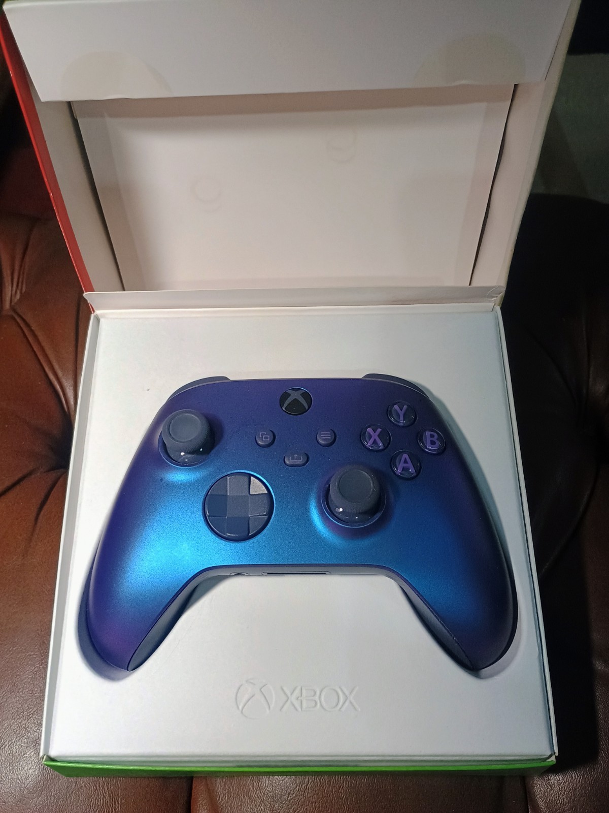 Microsoft Xbox Wireless Controller Blue Textured Grip Bluetooth USB-C for Xbox
