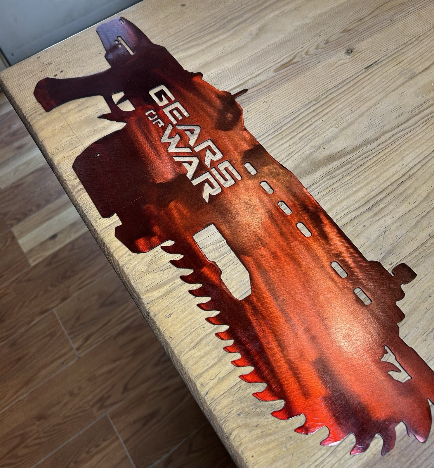 Gears Of War Metal Lancer Sign 22×8”