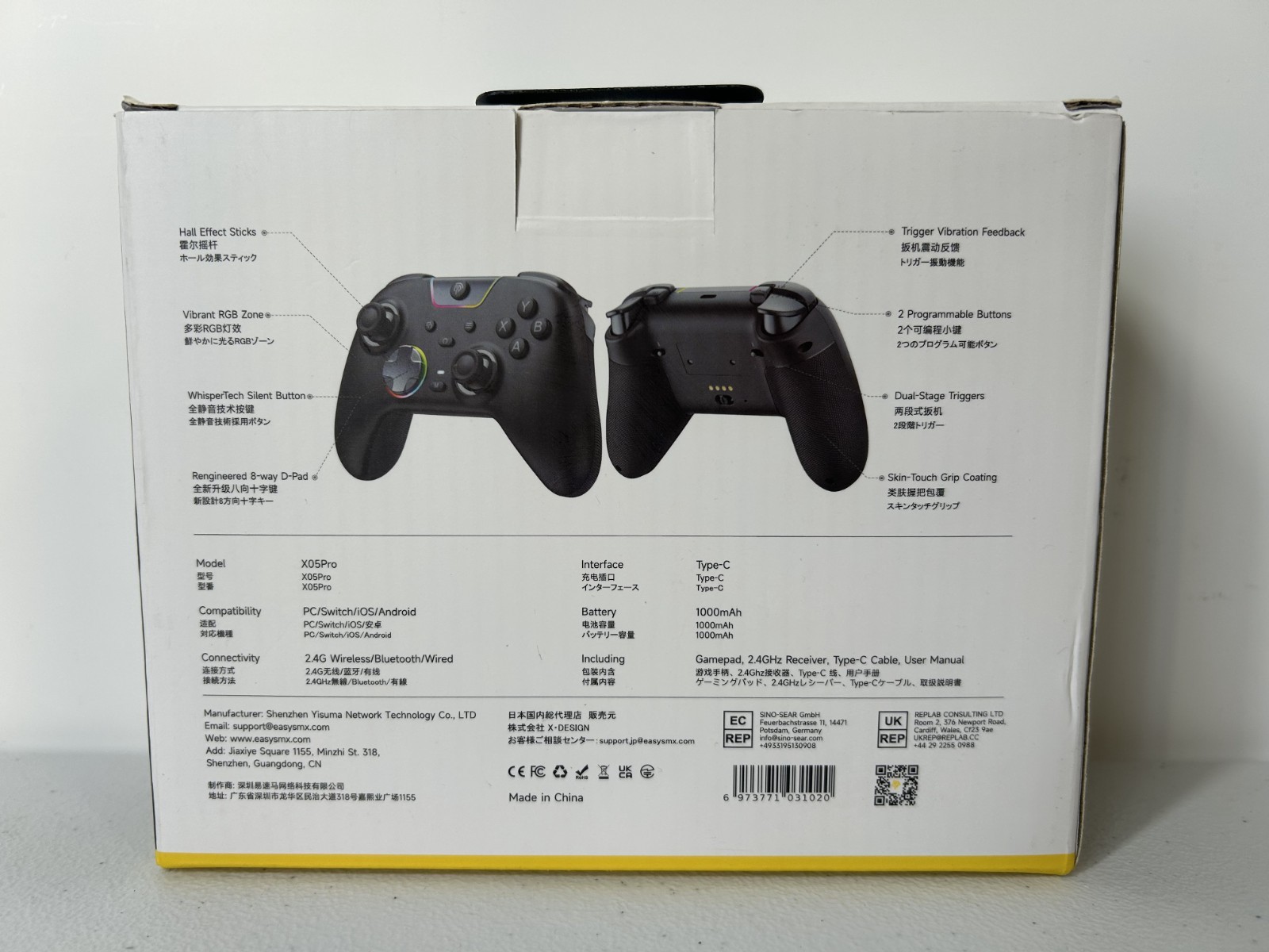 EasySMX X05 Pro Wireless Controller Compatible W/ Switch, Windows, Android & iOS
