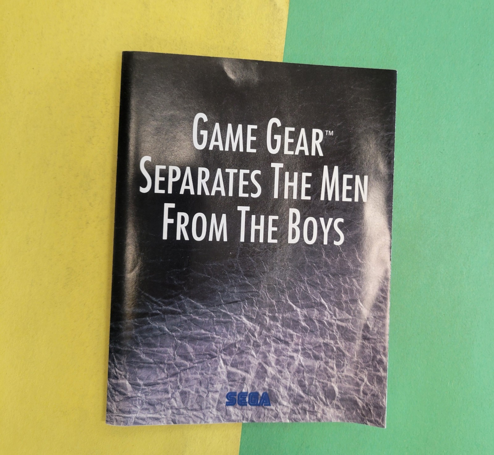 Sega Game Gear Insert Separates The Men From The Boys Fold Out Insert