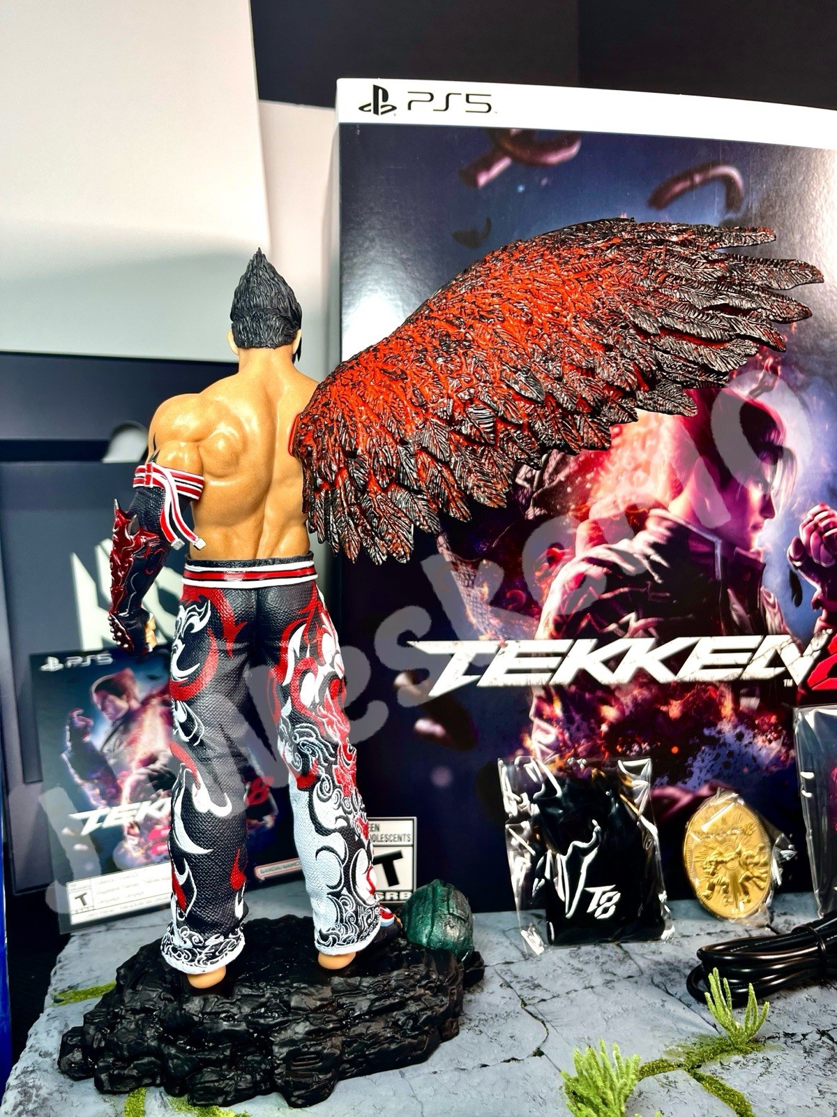 Tekken 8 (PlayStation 5, 2024) Premium Collector’s Edition- Devil Jin Lights Up!