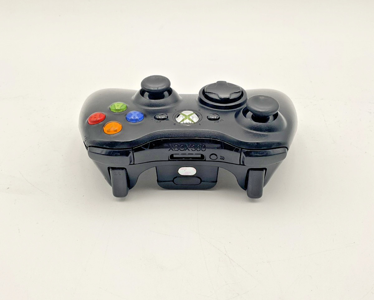 Xbox 360 Wireless Controller Glossy Black – Item Only – VG – Tested – X360