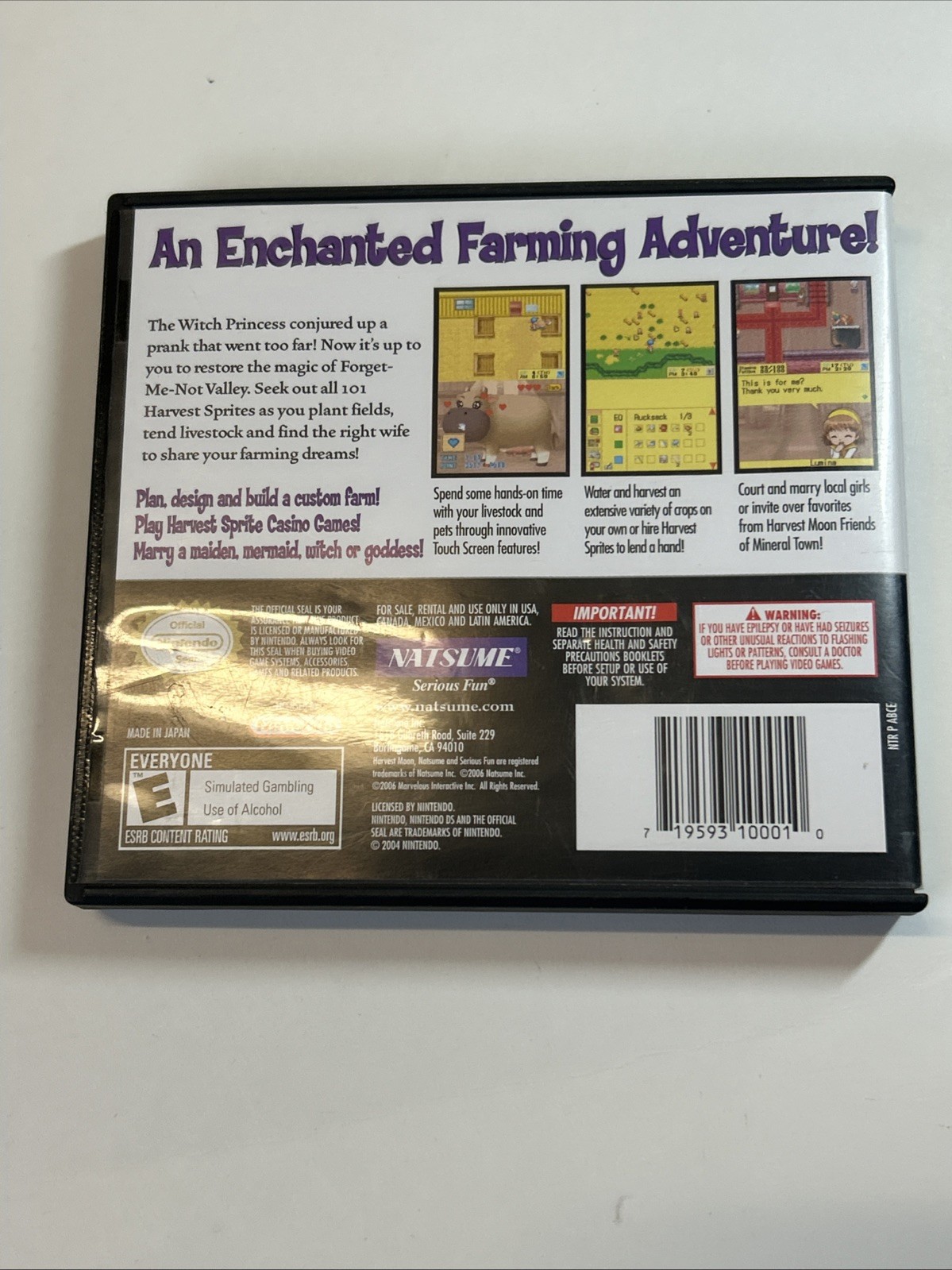 Harvest Moon DS – Nintendo DS CIB Complete Authentic