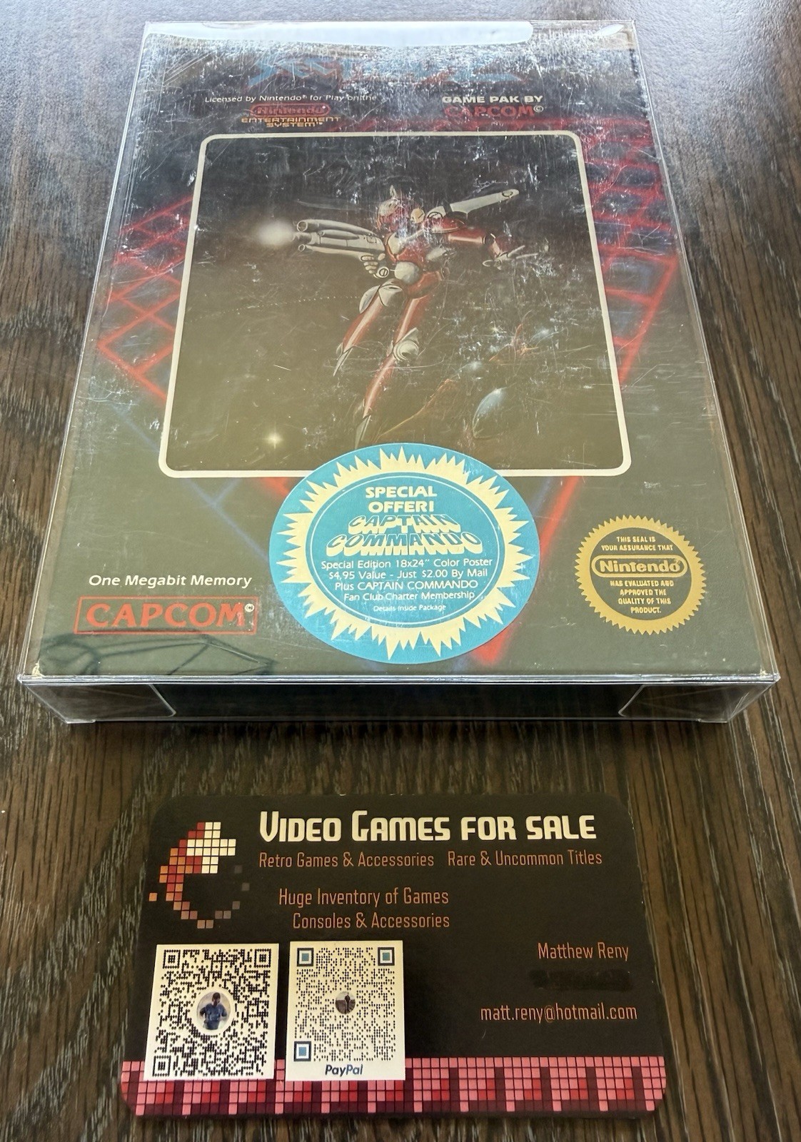 Section-Z Complete CIB Hangtab 5-Screw FIRST PRINT (Nintendo, NES 1987) VG! 🔥