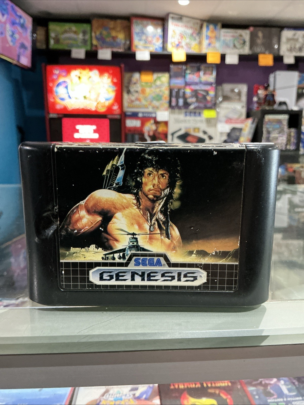 Rambo 3 * Cartridge And Label Damage * – Sega Genesis – Tested