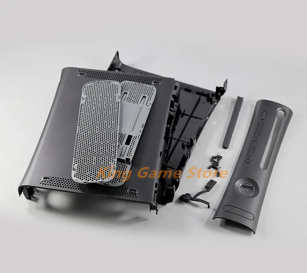 1set Fat Black White Housing Shell Case Game Console Housing Cover with Buttons