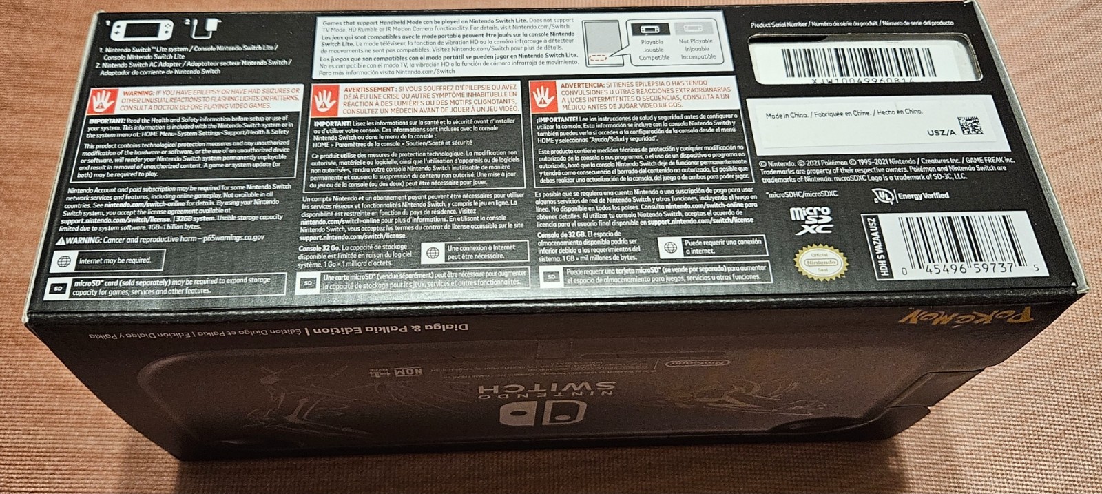 Nintendo Switch Lite: Pokemon Dialga&Palkia Edition – BRAND NEW&FACTORY SEALED!