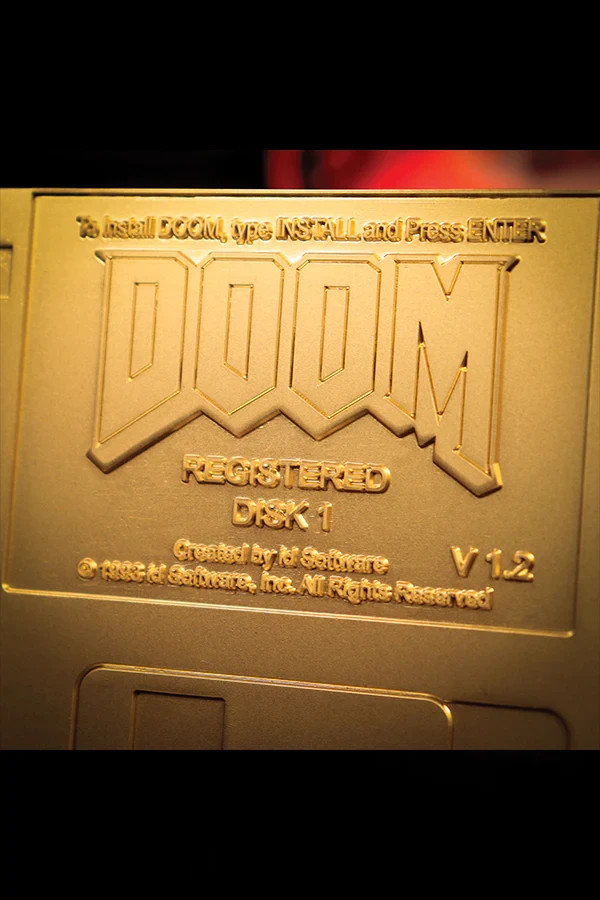 DOOM Floppy Disk Replica Gold Plated Numbered 1/5000 Presale