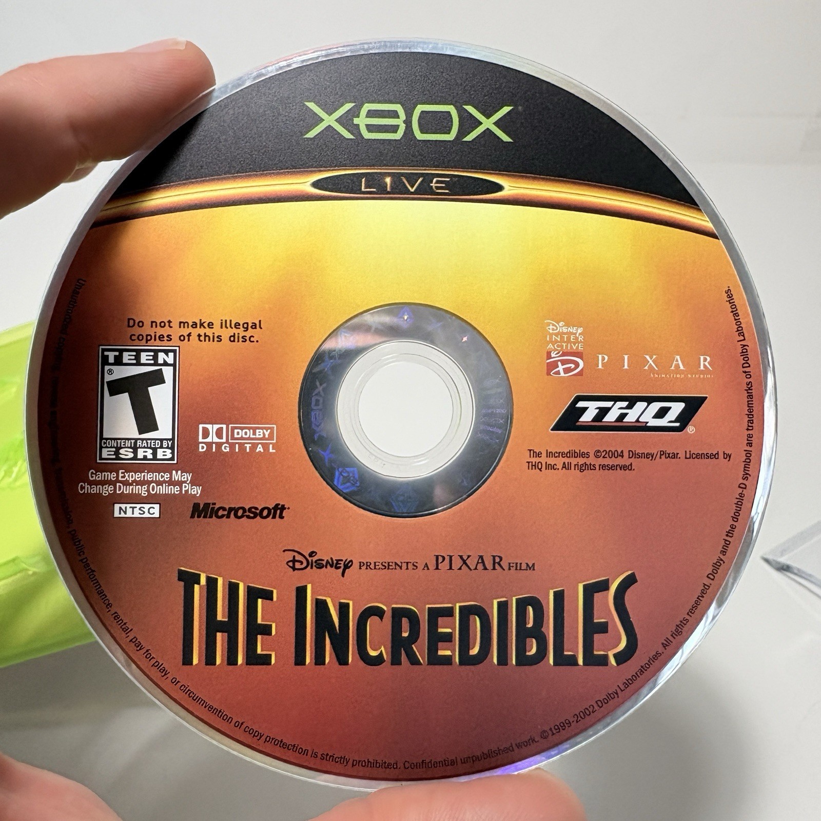 The Incredibles Pixar Xbox Complete CIB Tested Clean Fast Shipping