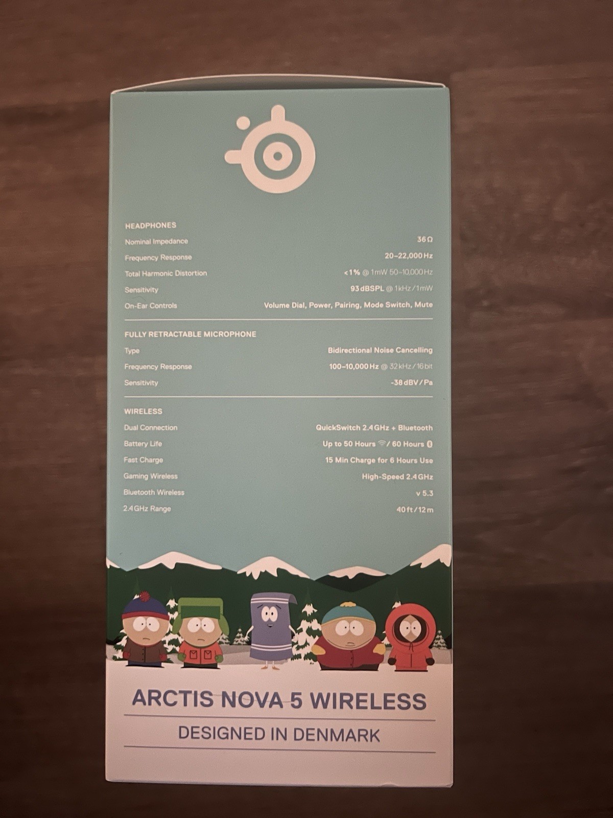 SteelSeries South Park Arctis Nova 5 Wireless Purple Headset BT USB-C Mic
