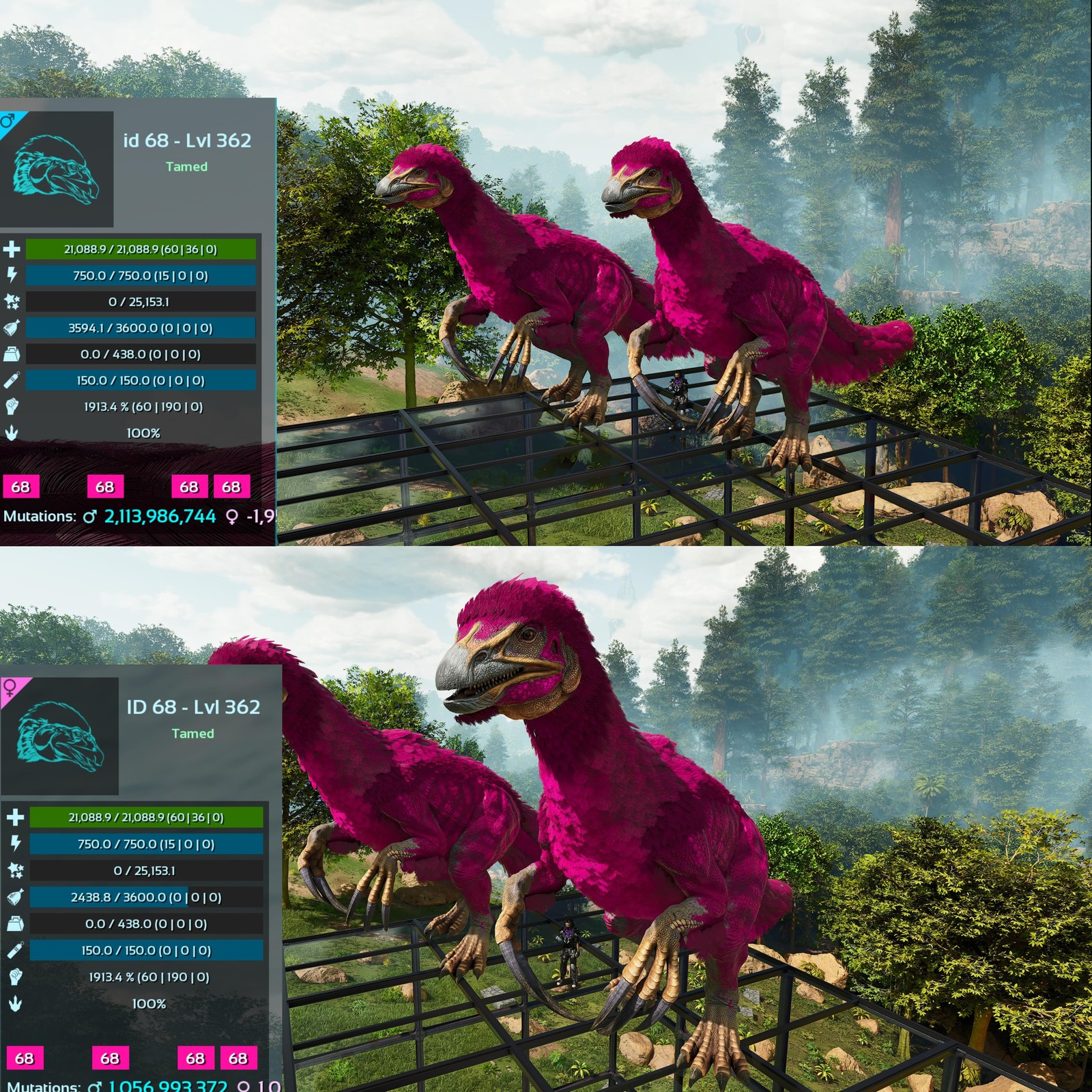 ASA PVE 🦖ARK Survival Ascended Therizinosaurus / Theri 1913Melee Imprinted