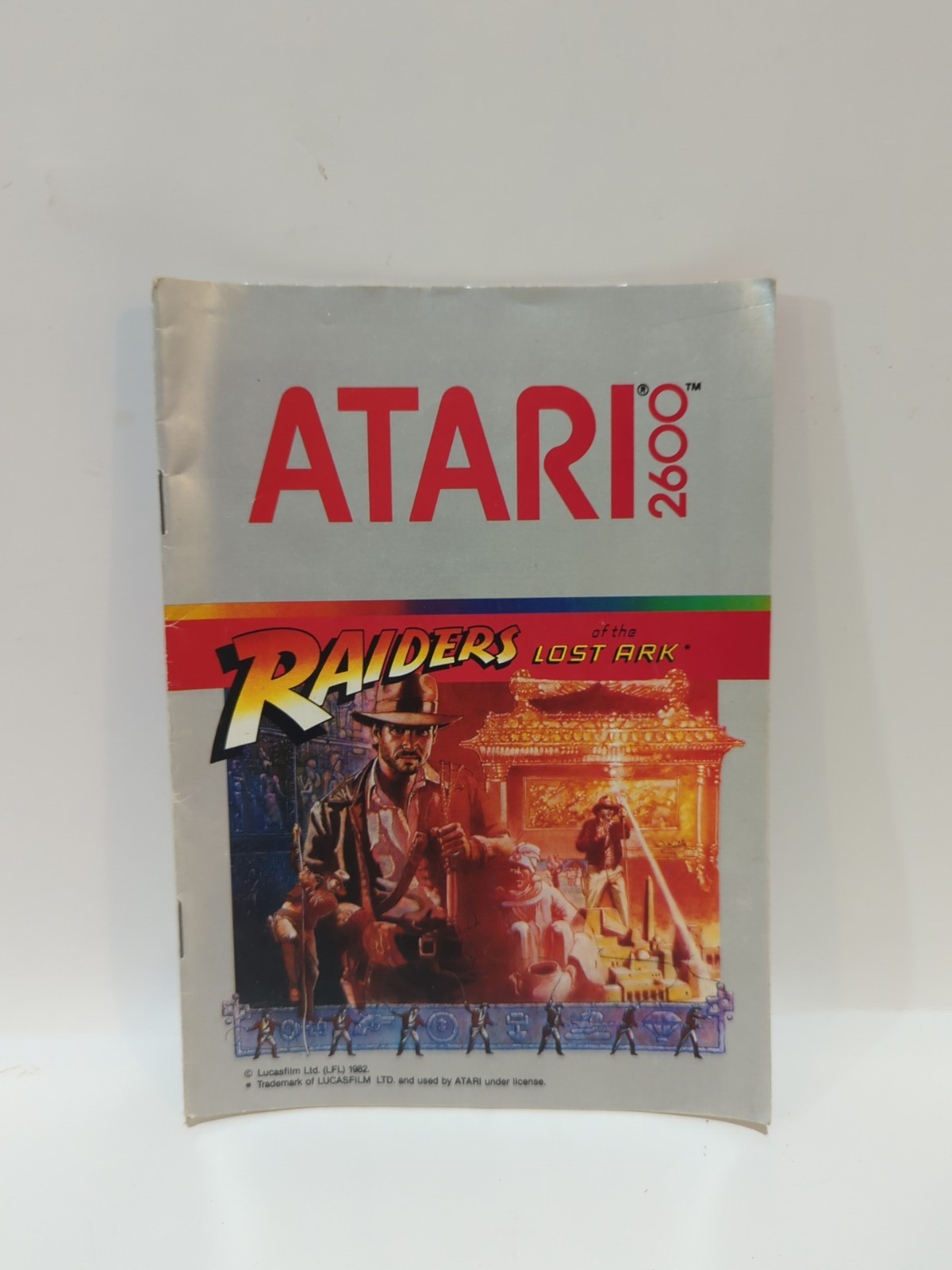 Raiders of the Lost Ark (Atari 2600, 1982) Game Cartridge and Manual Tested
