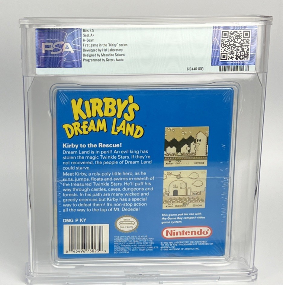 Kirby’s Dream Land (Game Boy, 1992) PSA Graded Sealed 7.5 A+ NOT WATA CGC