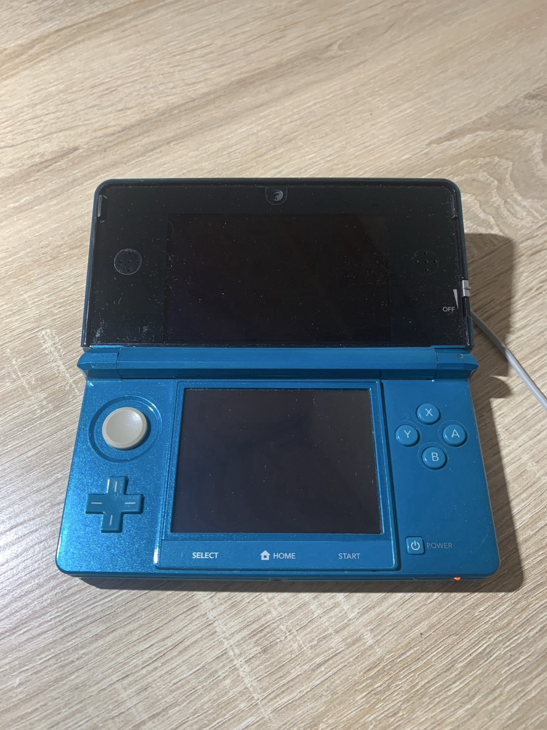 1405 Nintendo 3DS Aqua Blue Good TESTED