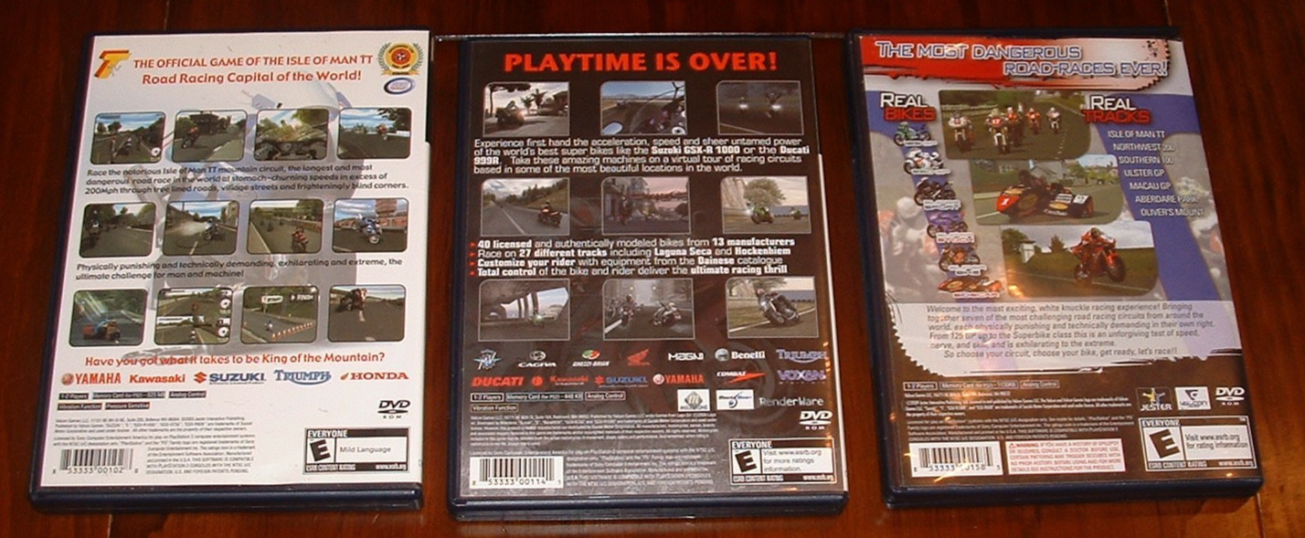 Suzuki TT Superbikes 1 + 2 + 3 (Sony PlayStation 2 PS2,) CIB NM/M!