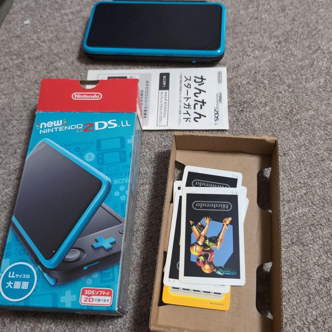 New Nintendo 2DS LL Black x Turquoise missing SD card