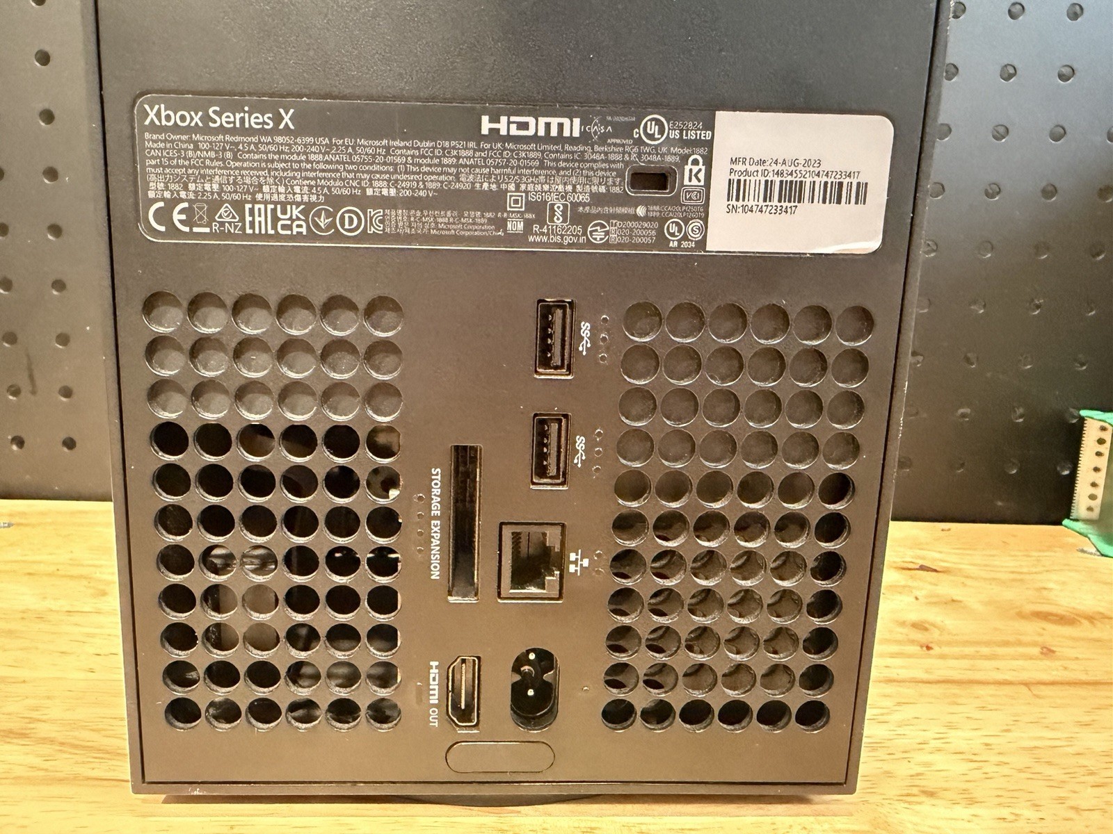 Microsoft Xbox Series X 1TB Video Game Console Black PARTS FIX Repair No Power