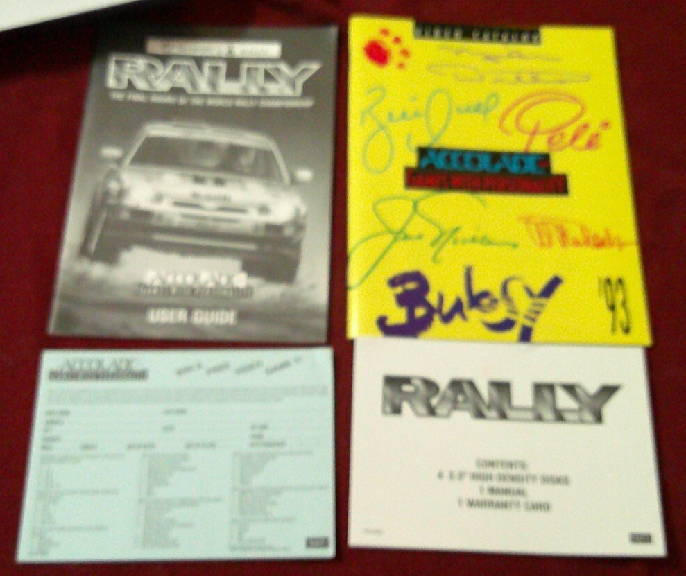 Network Q Rac Rally Accolade 1993 Big Box Edition PC DOS complete 3.5” Discs EU