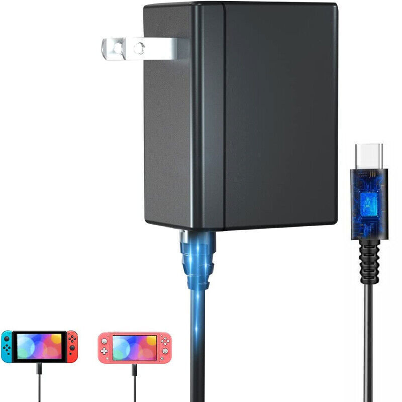 Fast Wall Charger For Nintendo Switch/Lite/Dock Power Supply Adapter Type C 2.6A