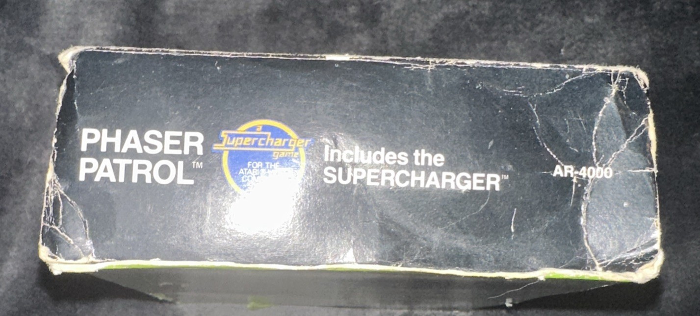 Phaser Patrol Cassette Game For Atari 2600 includes the supercharger read Discre