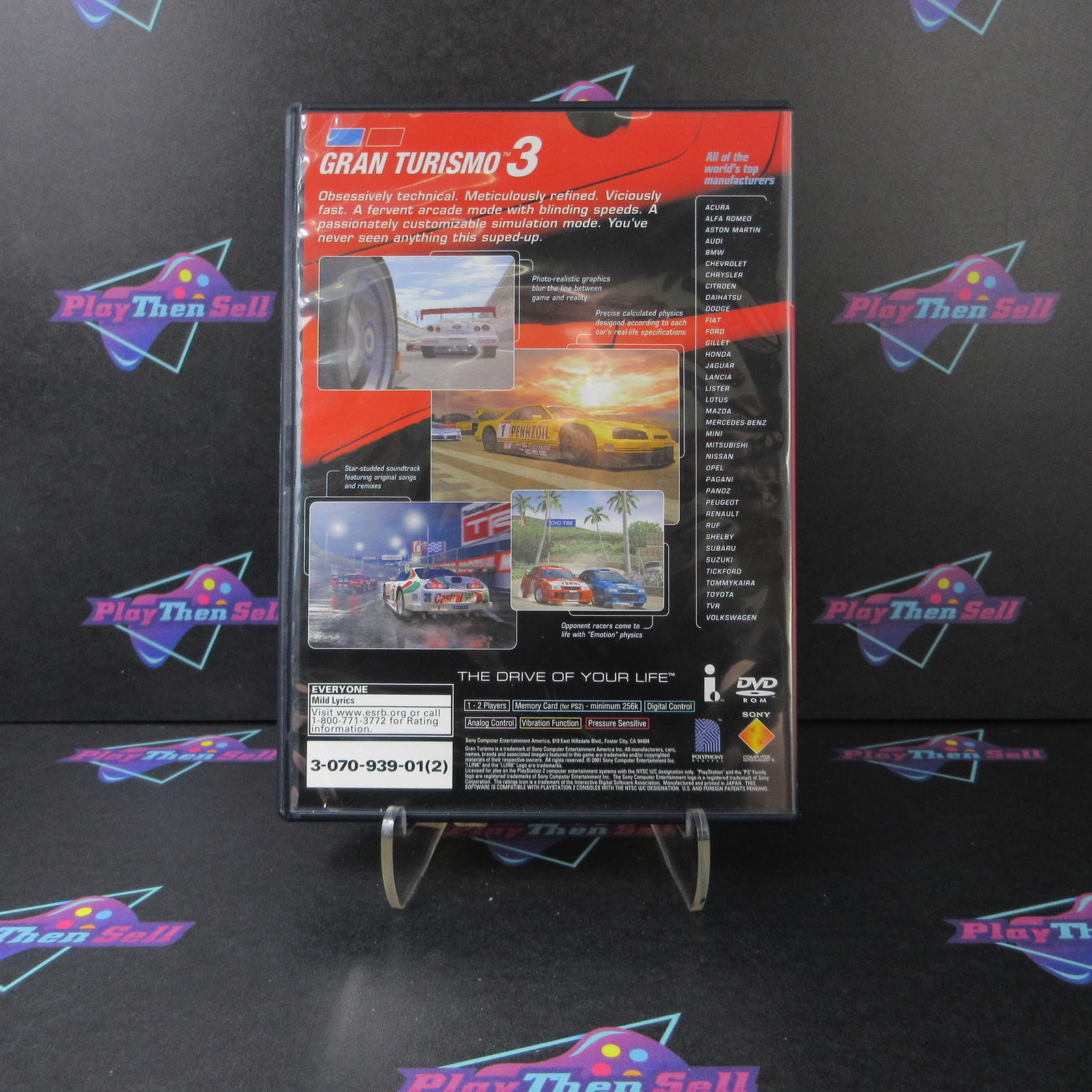Refurbished Gran Turismo 3 A-spec Red Cover NFS PS2 PlayStation 2 Complete – ..